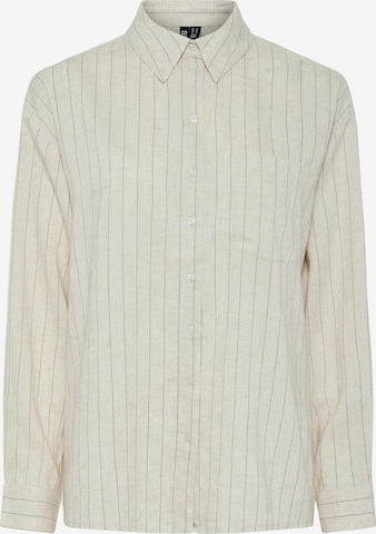 Camicia da donna 'PCPia' di PIECES in beige: frontale
