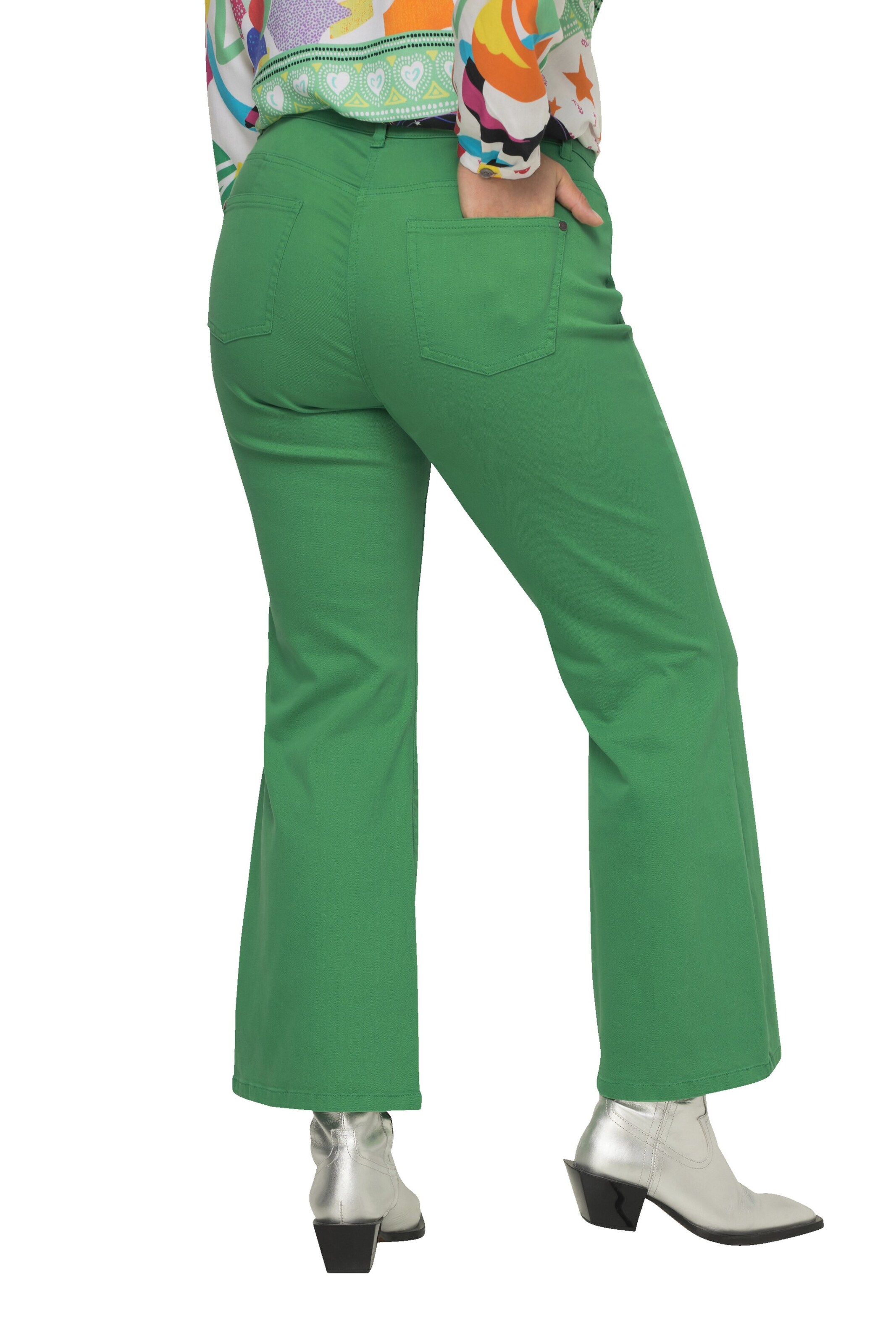 Angel of Style Flared Jeans in Groen