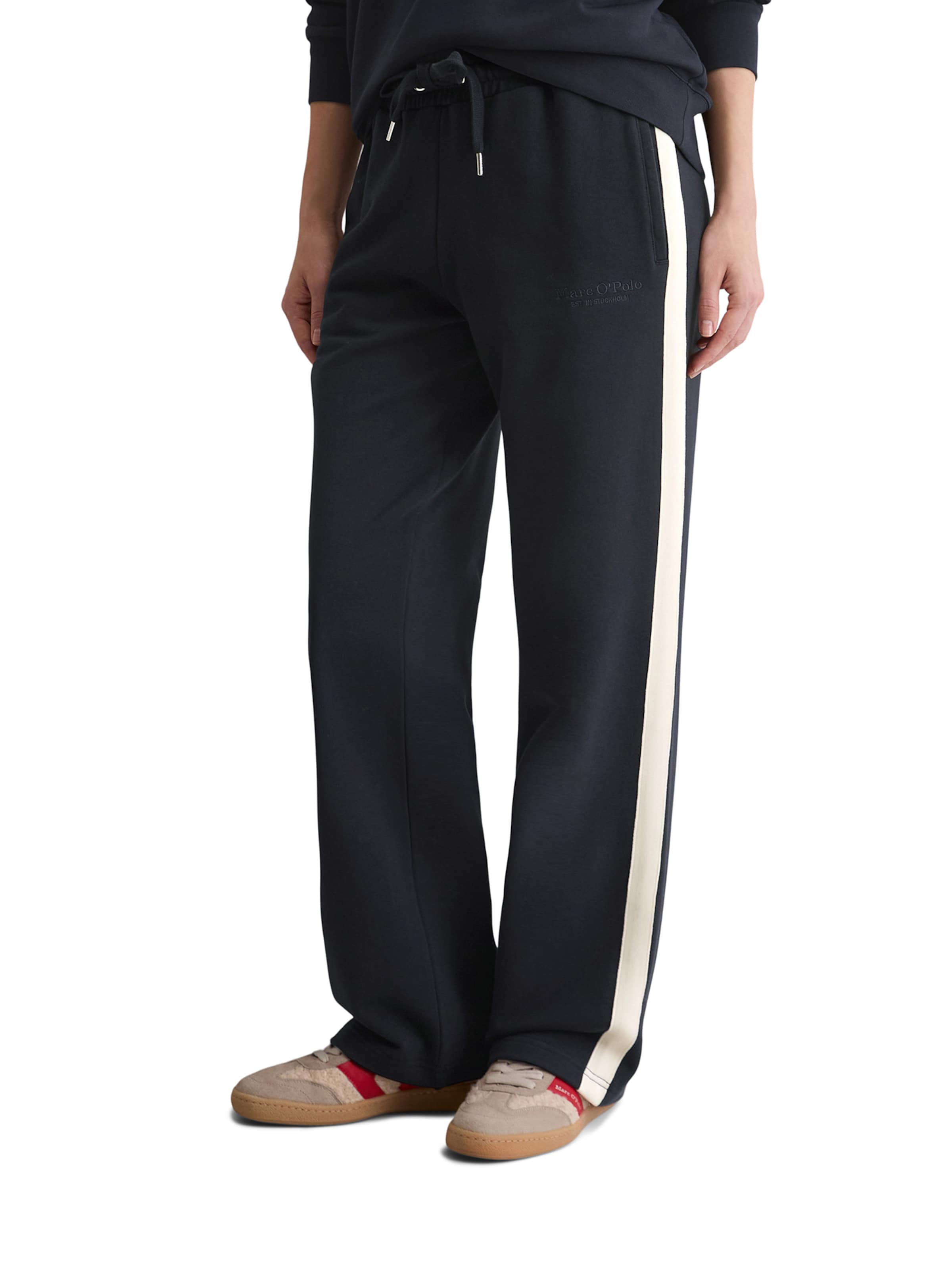 Marc O'Polo Loose fit Trousers in Blue: front