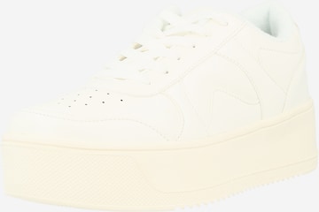 Nasty Gal Sneakers in White: front