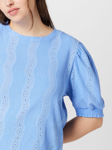 PIECES Curve Blouse 'LAYLA' in Blauw