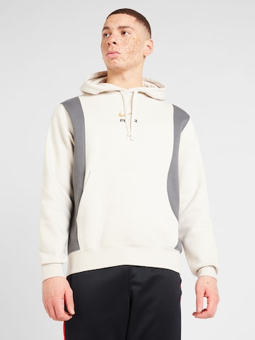 Nike Sportswear Sweatshirt 'AIR' in Beige: predná strana