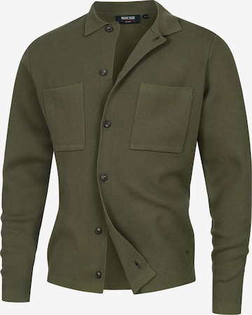INDICODE JEANS Knit cardigan 'Bellino' in Green: front