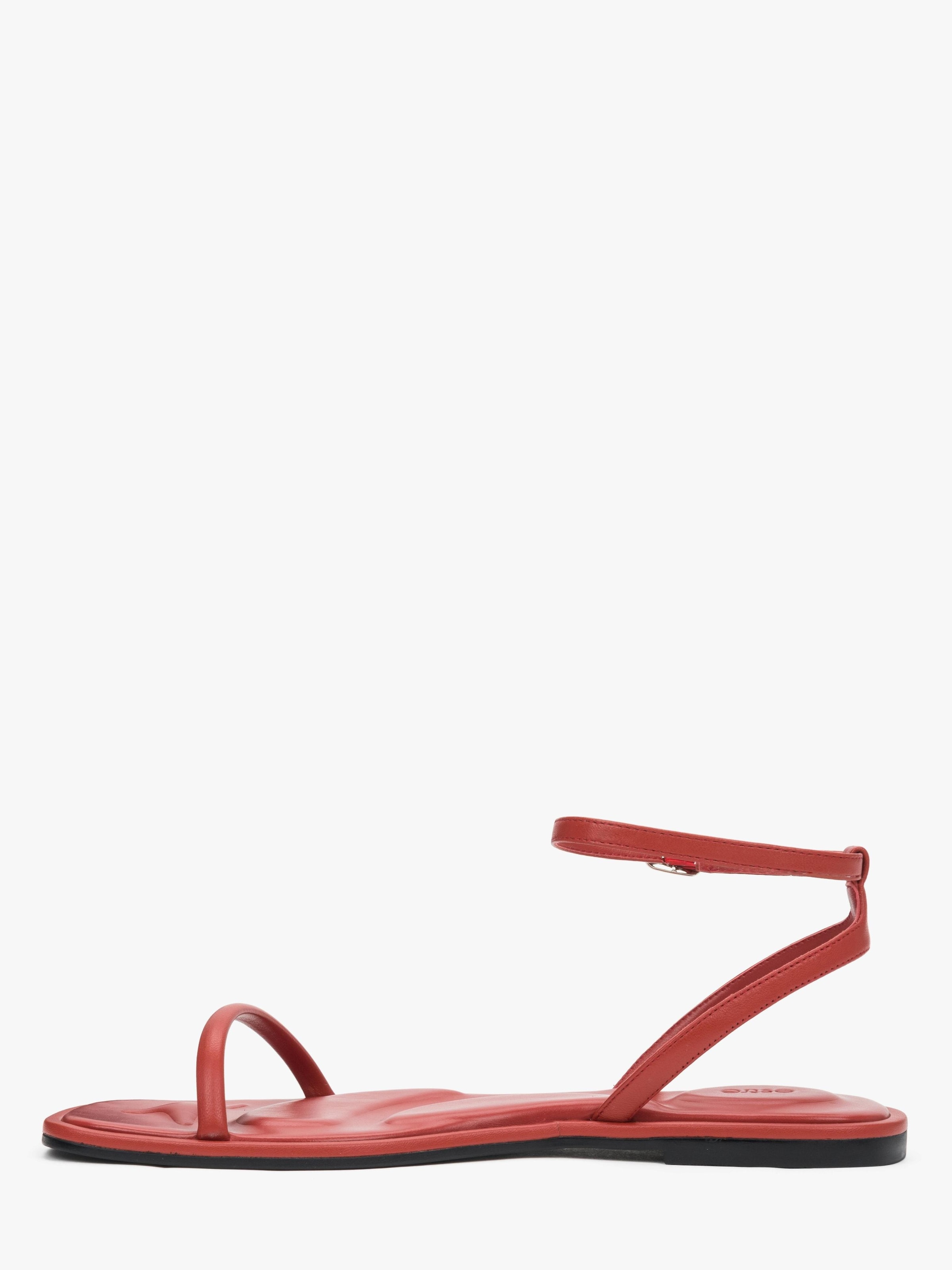 Estro Sandaal '5039-2' in Rood: voorkant