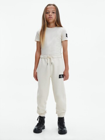 Calvin Klein Jeans Tapered Broek in Beige