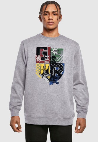 ABSOLUTE CULT Sweatshirt 'Harry Potter - Varsity Hogwarts' in Grau: Vorderseite