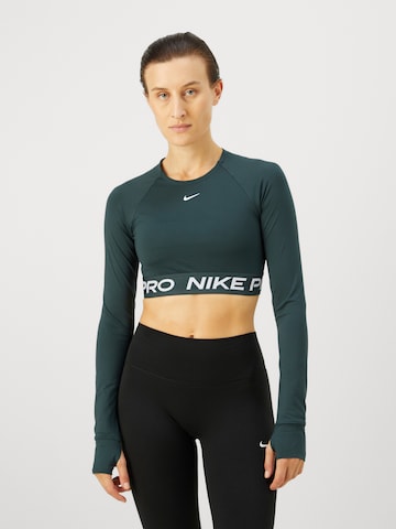 NIKE Funkční tričko 'PRO' – zelená: přední strana