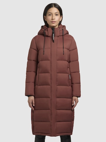 khujo - Sobretudo de inverno ' JULINA3 ' em vermelho: frente