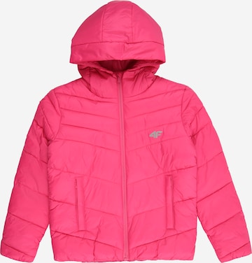 rožinė 4F Junior Laisvalaikio striukė: priekis