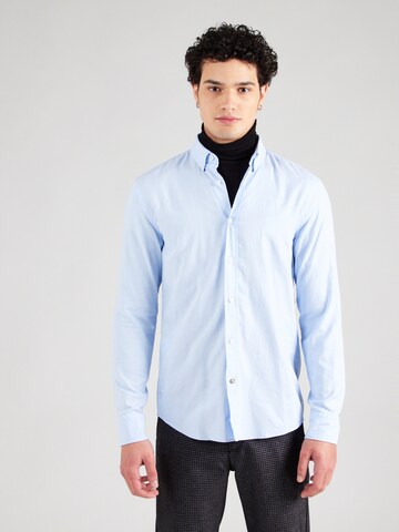 BOSS Regular fit Button Up Shirt 'C-HAL-BD-C1-223' in Blue: front