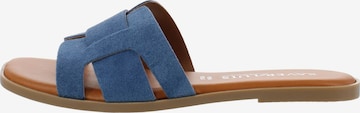 XAVER LUIS Schuhmanufaktur Mules 'Roberta' in Blue: front