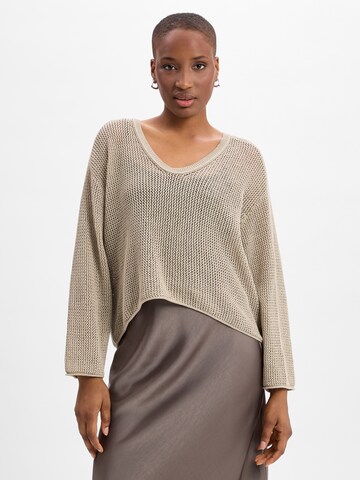 DRYKORN Trui 'Somaija' in Beige: voorkant