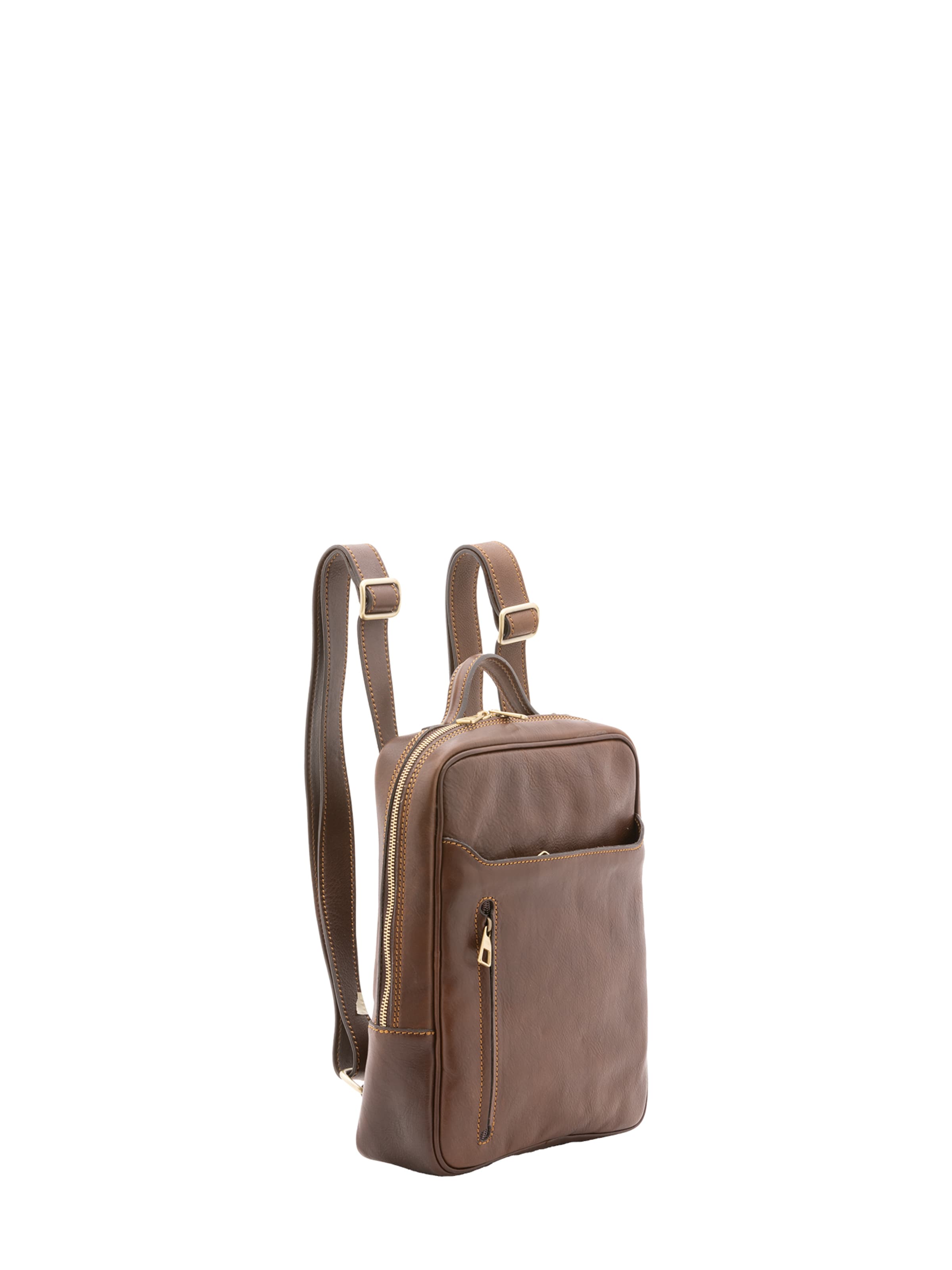 Zaino di Viola Castellani in marrone: frontale