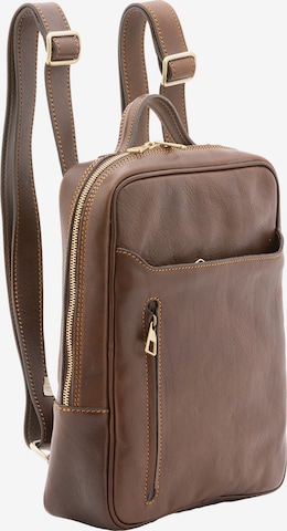 Viola Castellani Rucksack in Braun: Vorderseite