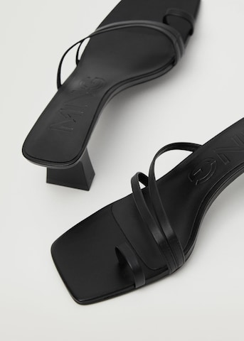 MANGO T-Bar Sandals 'two' in Black