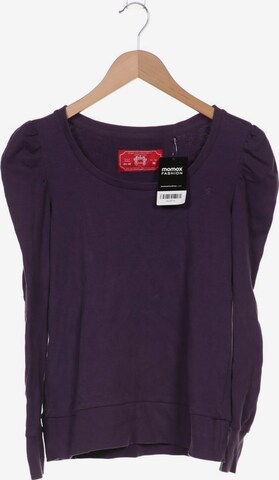 EDC BY ESPRIT Sweatshirt & Zip-Up Hoodie in M in Purple: front