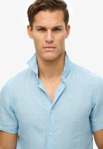 Superdry Regular fit Overhemd in Blauw