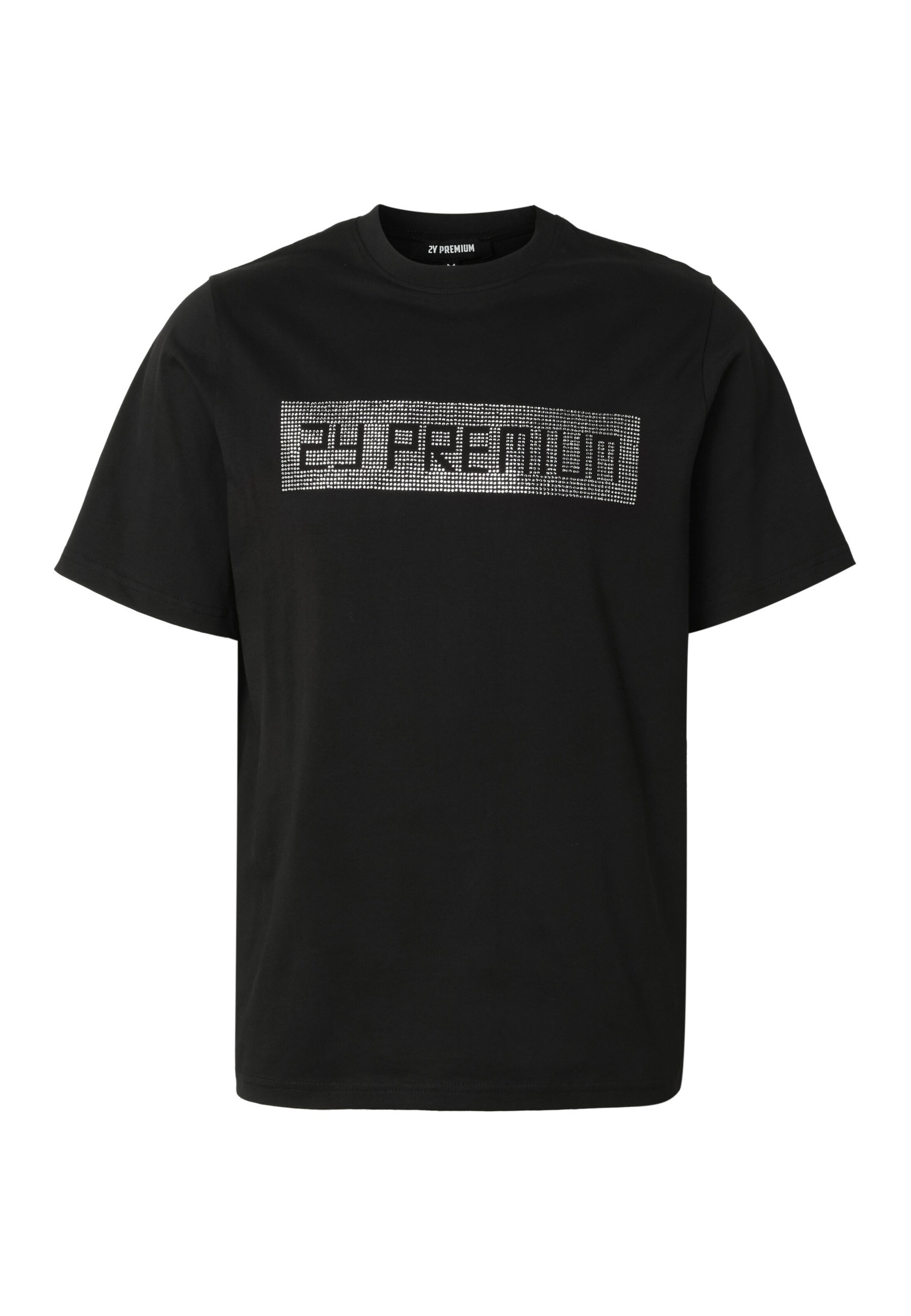 Maglietta 'Vash' in L 2Y Premium di colore grigio scuro / nero / argento / offwhite, Visualizzazione prodotti