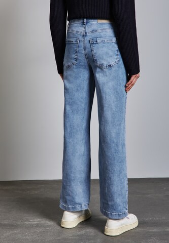STREET ONE Loosefit Wide Leg Jeans in Blau