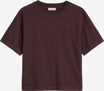 T-shirt Marc O'Polo en violet : devant