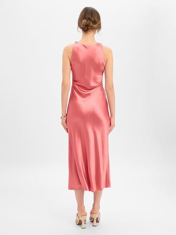 Robe de cocktail Marie Lund en orange