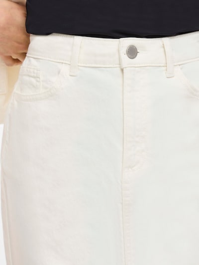 VILA Rok 'VIKAJA' in de kleur White denim, Productweergave