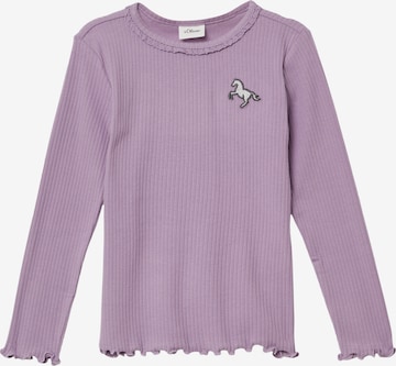 s.Oliver Shirt in Lila: Vorderseite