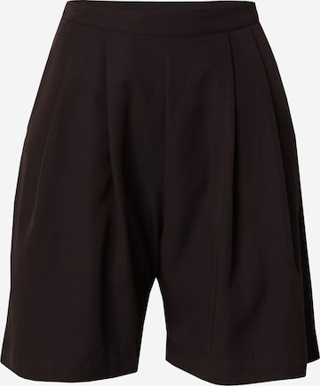 NÜMPH Loose fit Pleat-Front Pants 'SUMMER' in Black: front