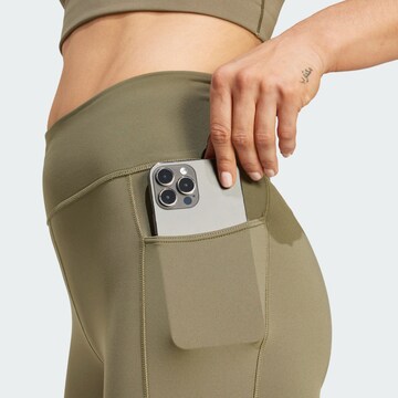 ADIDAS PERFORMANCE Skinny Sports trousers 'Own the Run' in Green