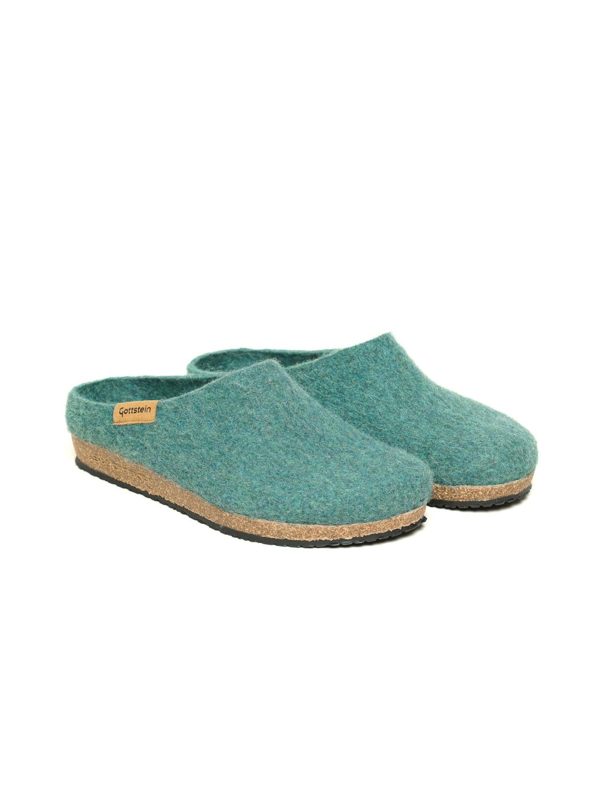 Stegmann Clogs 'Filzclogs Stegmann 208' in Green