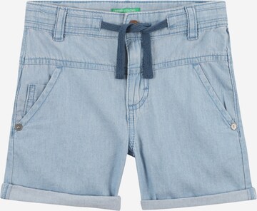 UNITED COLORS OF BENETTON Regular Shorts in Blau: predná strana