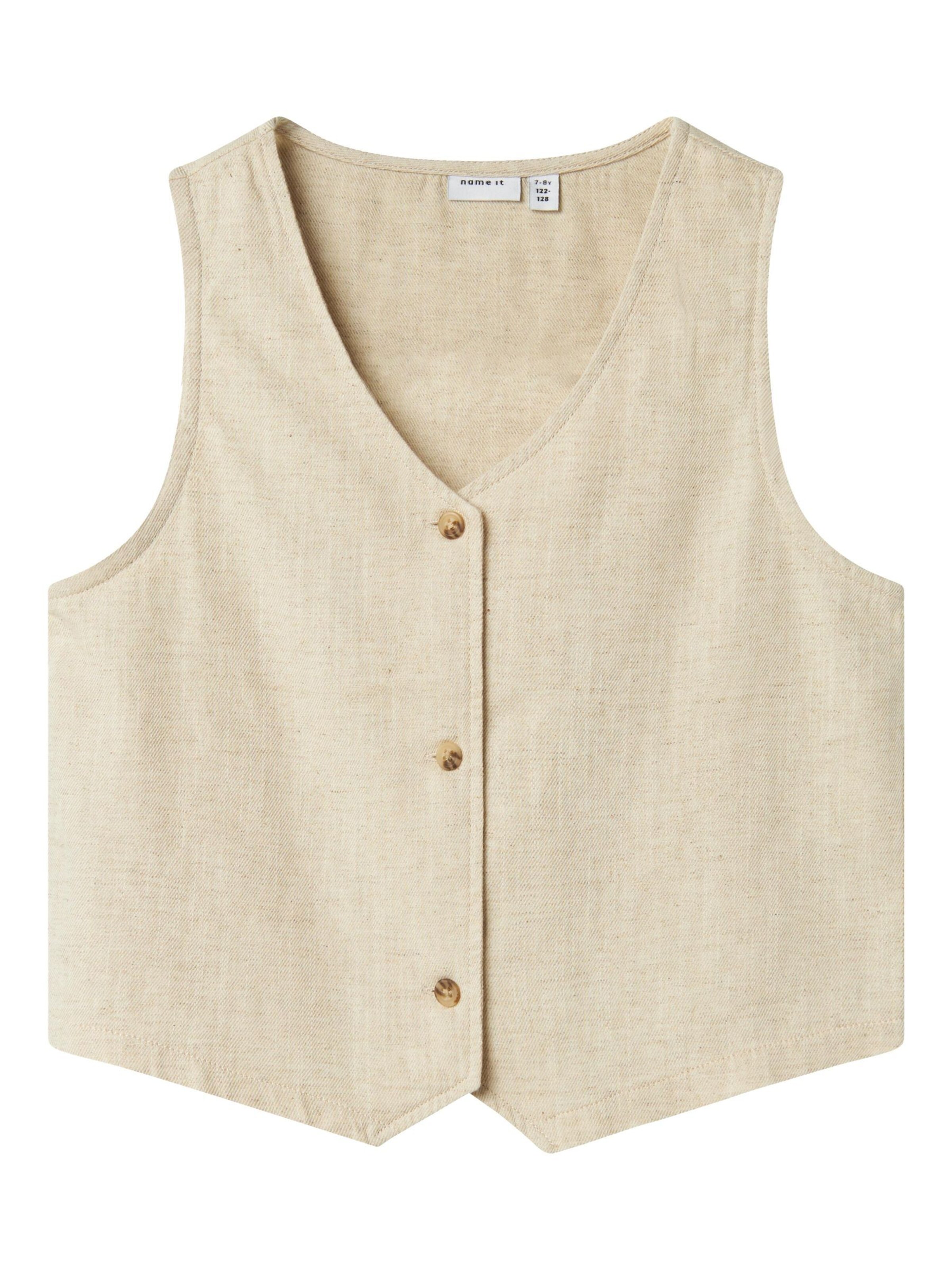 Gilet di NAME IT in beige: frontale