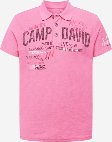 CAMP DAVID Poloshirt in Pink: predná strana