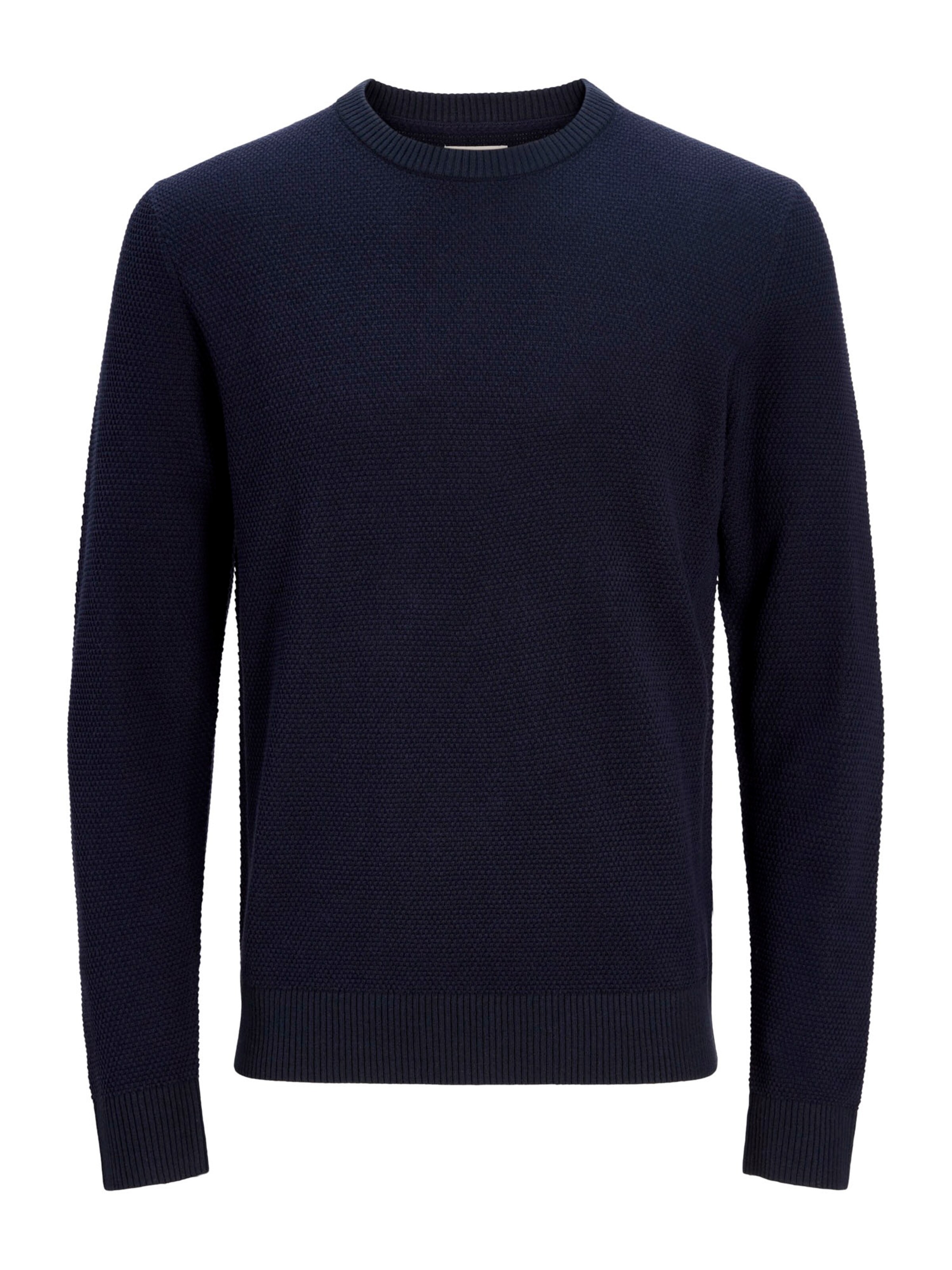 JACK & JONES Пуловер 'JWHGLOBE' в синьо: отпред