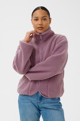 Veste en polaire 'Ally' Kaffe en violet : devant