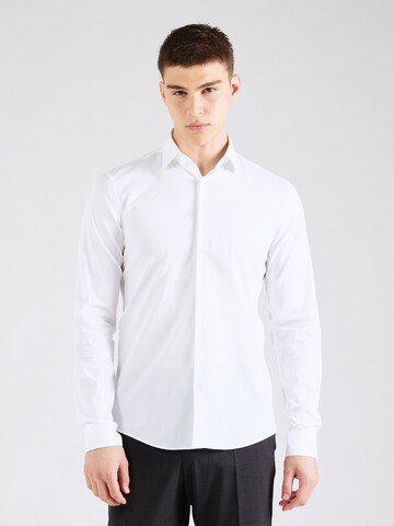 Slim fit Cămașă de la Calvin Klein pe alb: față