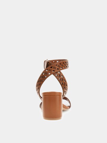 GUESS Strap Sandals 'Gastine' in Brown