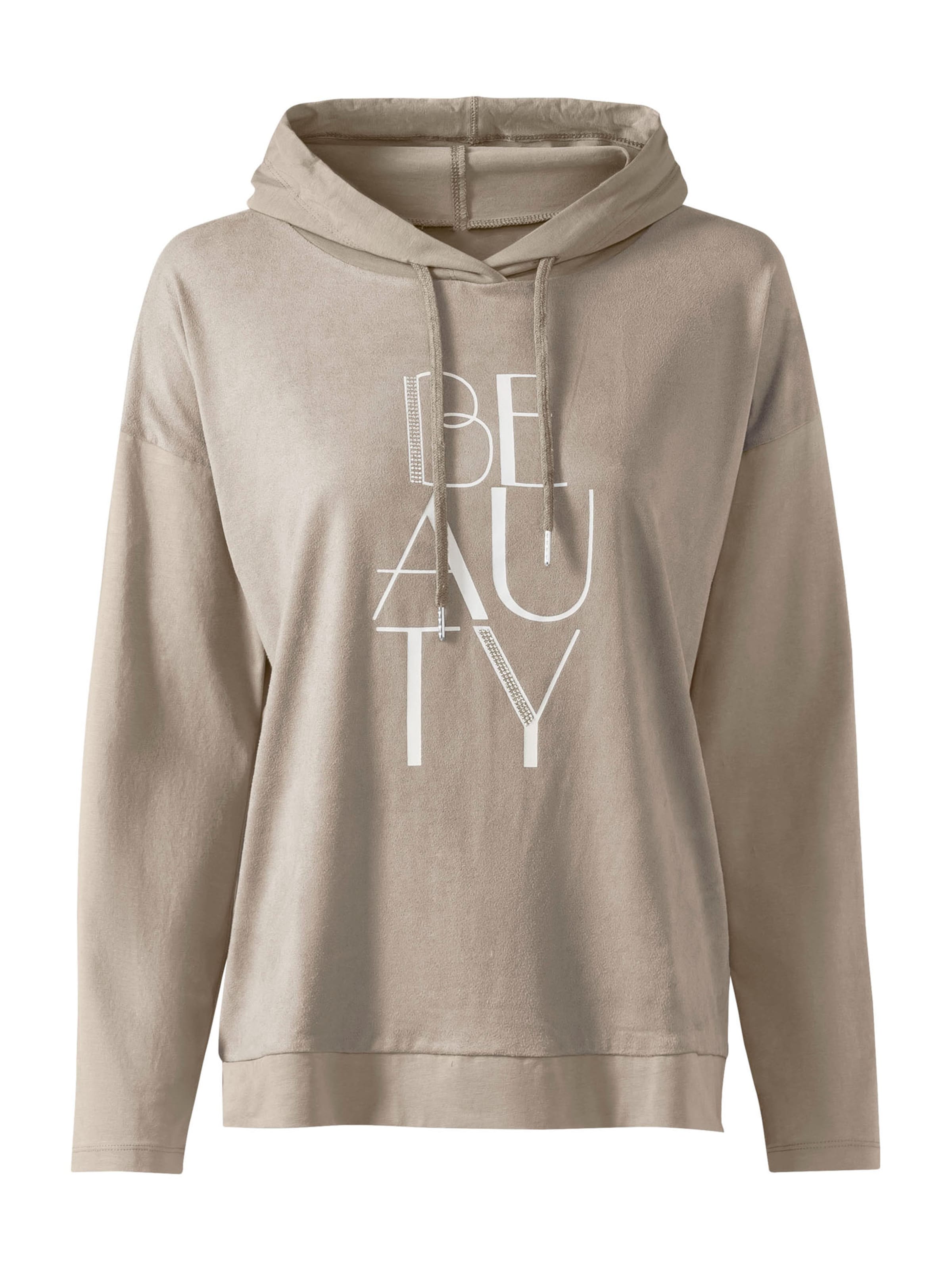 heine Sweatshirt in Beige: voorkant