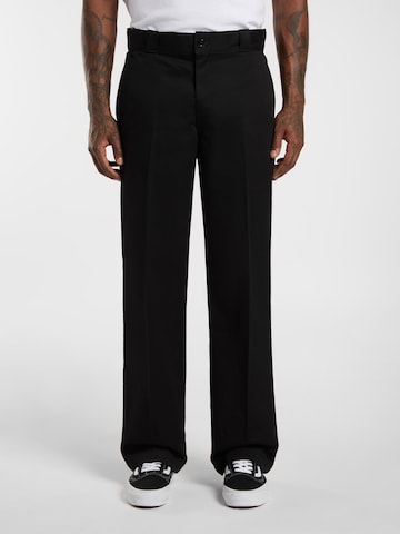 DICKIES Обычный Плиссированные брюки в Черный: спереди