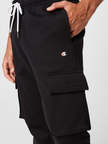 Champion Authentic Athletic Apparel Tapered Cargobroek 'Legacy' in Zwart