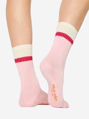 Nur Die Socks ' Soft Modal Ripp ' in Beige