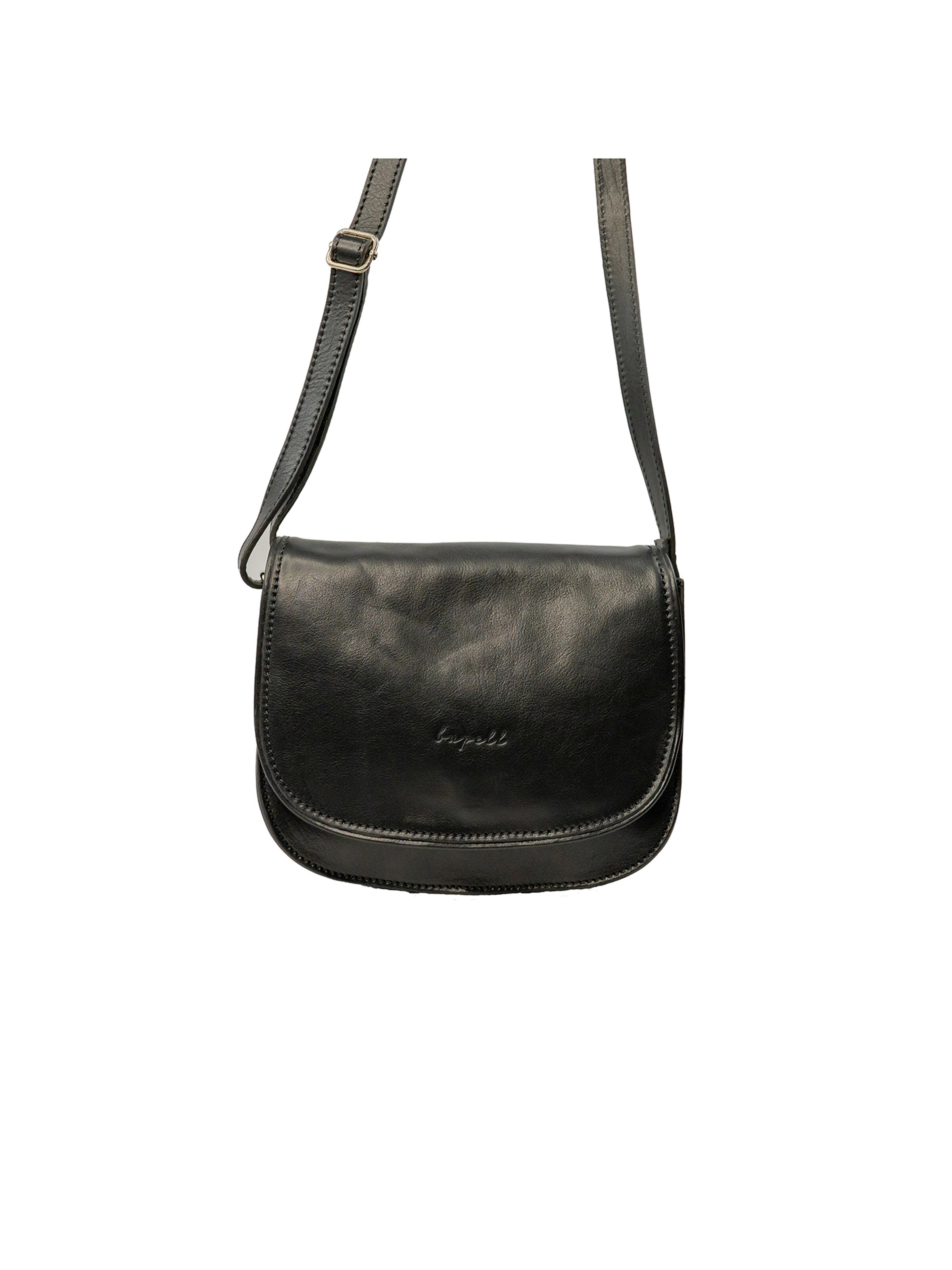 bupell Schultertasche 'Chiara'‌‌‌‌‌‌‌‌‌‌ in Schwarz: Vorderseite
