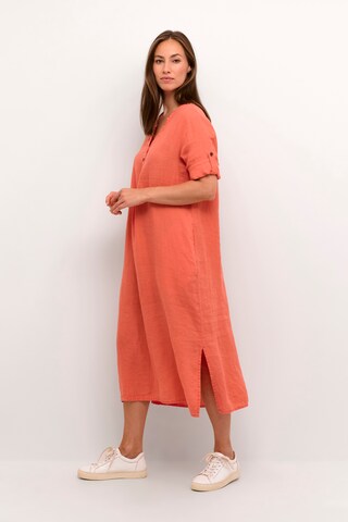 Cream Shirt Dress 'Bellis' in Orange