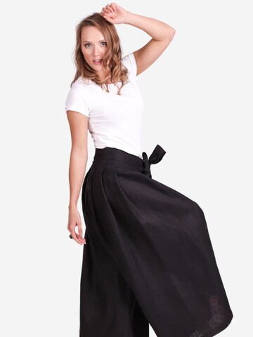 Nikka Place Wide Leg Hose 'Freesia' in Schwarz