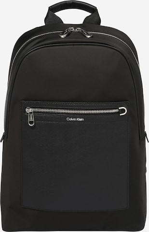 Zaino di Calvin Klein in nero: frontale