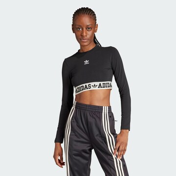 ADIDAS ORIGINALS Тениска в черно: отпред