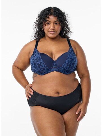 Devoted by Zizzi Bralette Bra 'Leva' in Blue