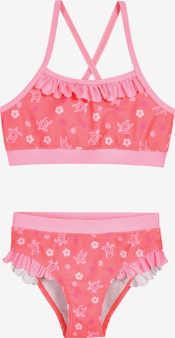 PLAYSHOESBustier Bikini 'HAWAII' - roza boja: prednji dio