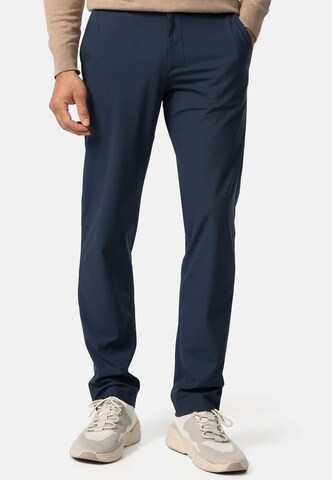 INDICODE JEANS Regular Chinohose 'Riccardo' in Blau: predná strana