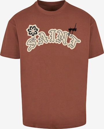 Maglietta 'Saint' di MJ Gonzales in marrone: frontale